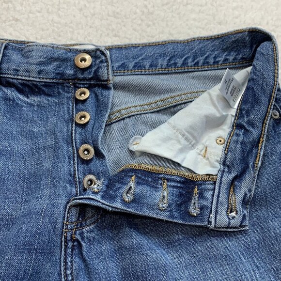 Pistola Women's Distressed High Rise Button Fly Presley Jeans Size 29 Blue - Picture 6 of 14